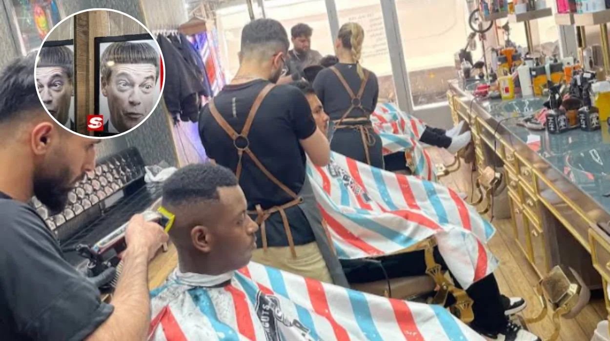 Glasgow Barber Shop Hits Back at Nigel Farage with Hilarious Hairstyle Campaign