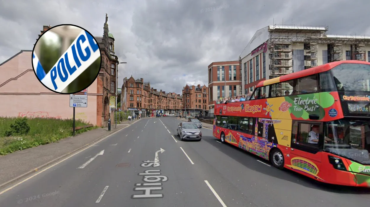 Man rushed to hospital after night time assault on busy Glasgow street