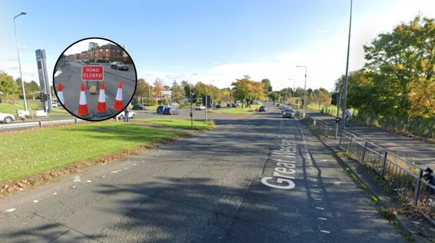 Great Western Road lane closures hit Glasgow junction 2026
