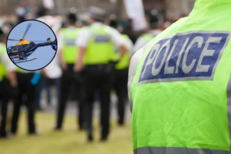 Man Charged for Laser on Police Helicopter in Giffnock, 2026
