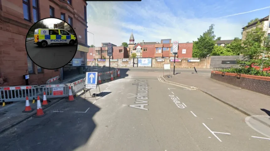 Man Stabbed in Glasgow Maryhill, Police Tape Roads, 2026