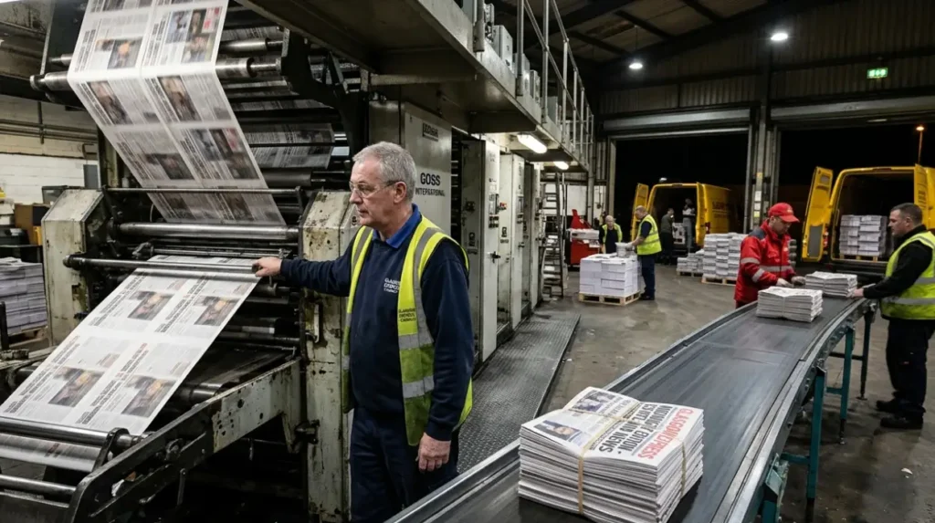 What Are the Printing and Distribution Logistics for Glasgow Express?