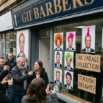 Why Is Glasgow's Viral Barber Farage Display in Partick So Popular Right Now?