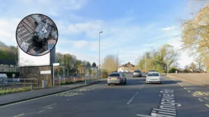 Car crashes onto railway tracks at Hillfoot Station Bearsden 2026