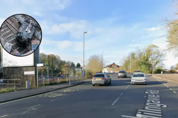 Car crashes onto railway tracks at Hillfoot Station Bearsden 2026