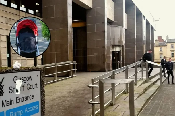 Clydebank Woman Caught with Knife in Pram; Glasgow 2026
