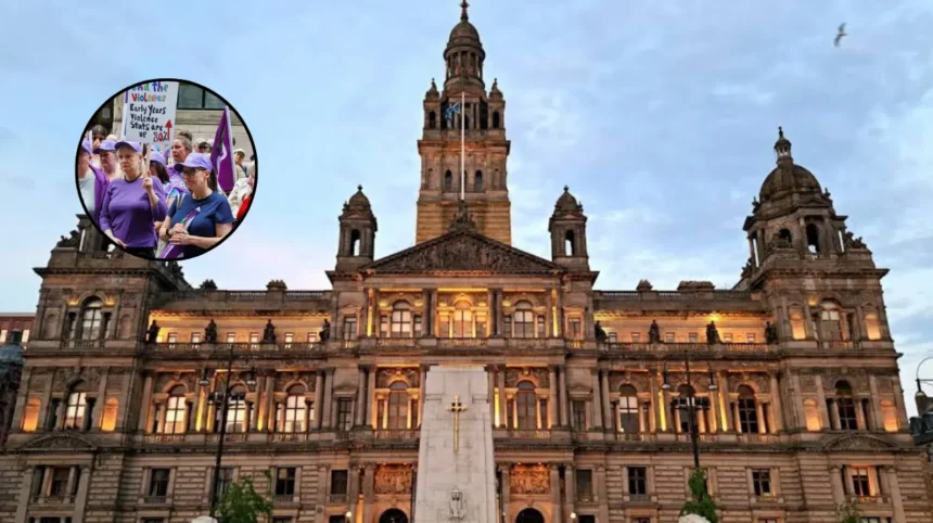 Glasgow Classroom Assistants Rally on School Violence 2026