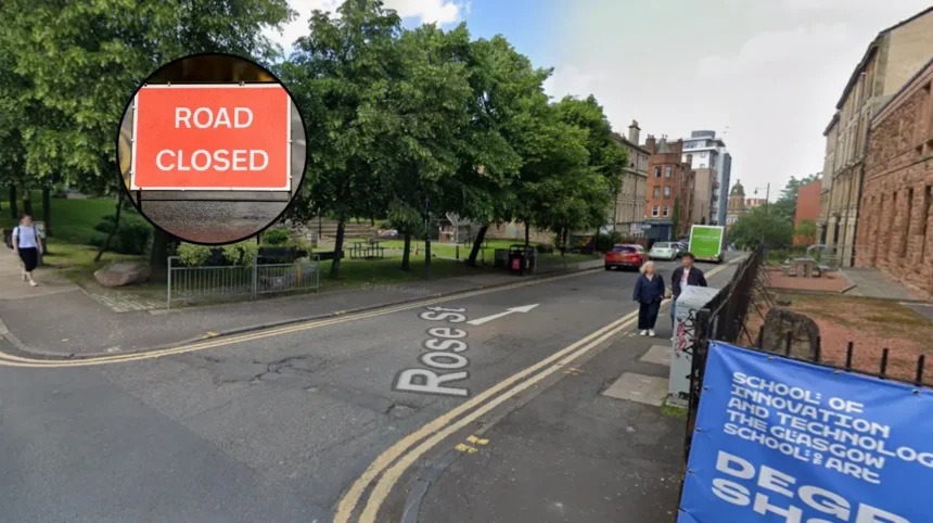 Glasgow Rose Street Closure for Emergency Repairs 2026