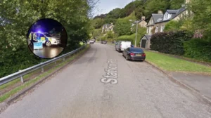Man hospitalised in Bearsden Station Road crash, 2026