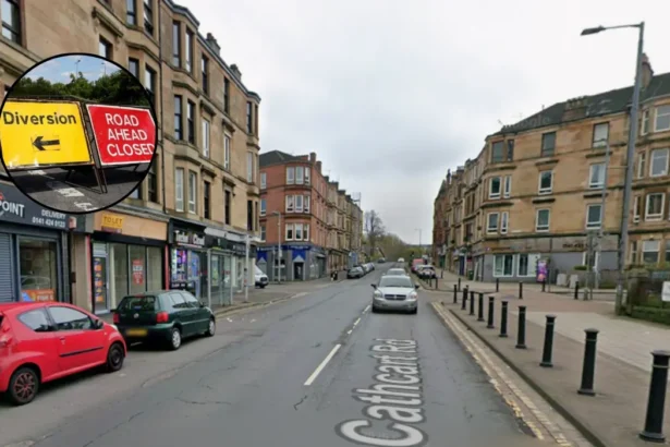 Scottish Power Works Cause Delays on Cathcart Road, Glasgow 2026
