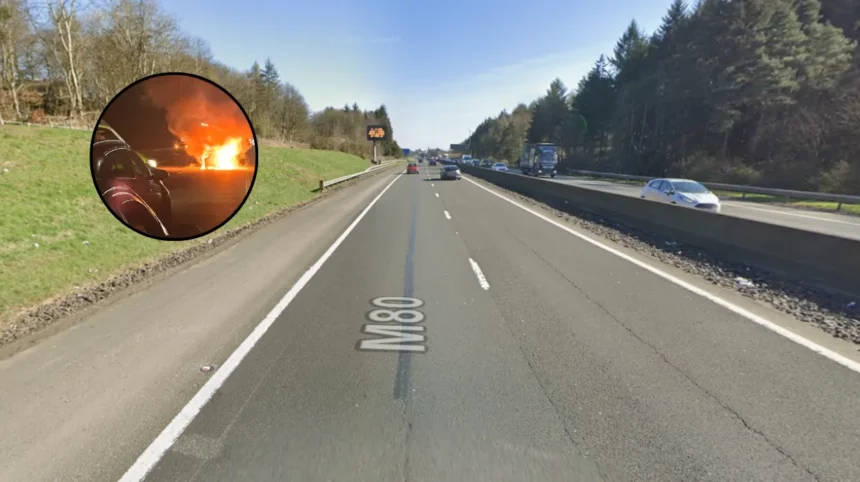 Serious M80 Northbound Crash Causes Emergency Lane Closure: Glasgow 2026