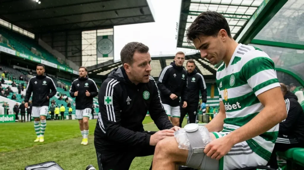 What is Arne Engels’ absence reason at Celtic?