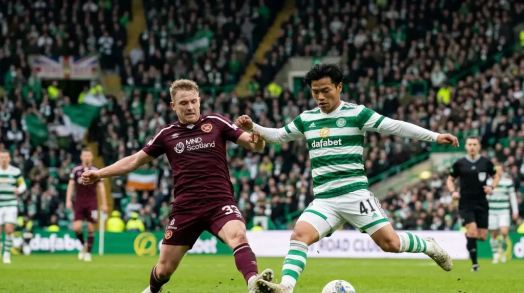 What is the history of the Celtic v Hearts fixture?