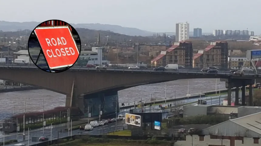 Clydeside Expressway Crash Closes Lane Near Kingston Bridge; Glasgow 2026