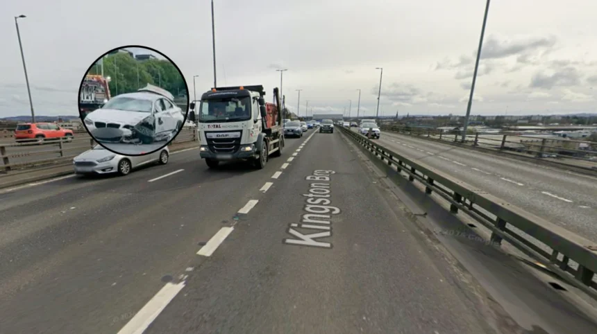 Clydeside Expressway Crash Delays Glasgow Traffic, Glasgow 2026