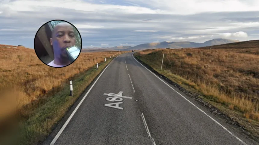 Man Caught Nearly 4x Drink-Drive Limit on A82; Glasgow 2026