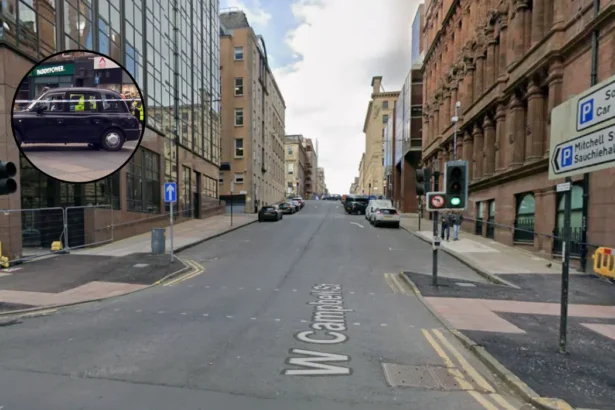 Driver Charged After Glasgow City Centre Taxi Crash 2026