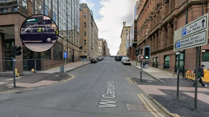 Driver Charged After Glasgow City Centre Taxi Crash 2026