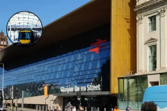 Glasgow Queen Street train cancellations over tree branch disruption, Glasgow 2026