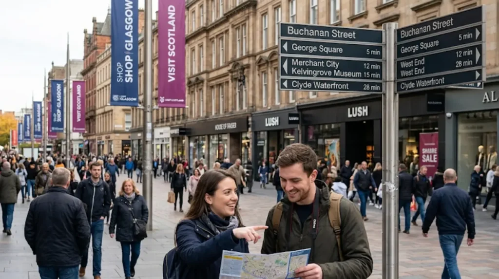 How Can Visitors Use Walking Times to Plan Days in Glasgow City Centre?