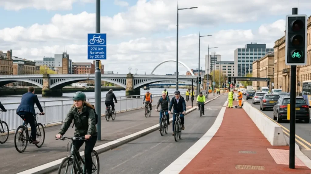 How Is Glasgow Expanding Its Segregated Cycle Network by 2030?