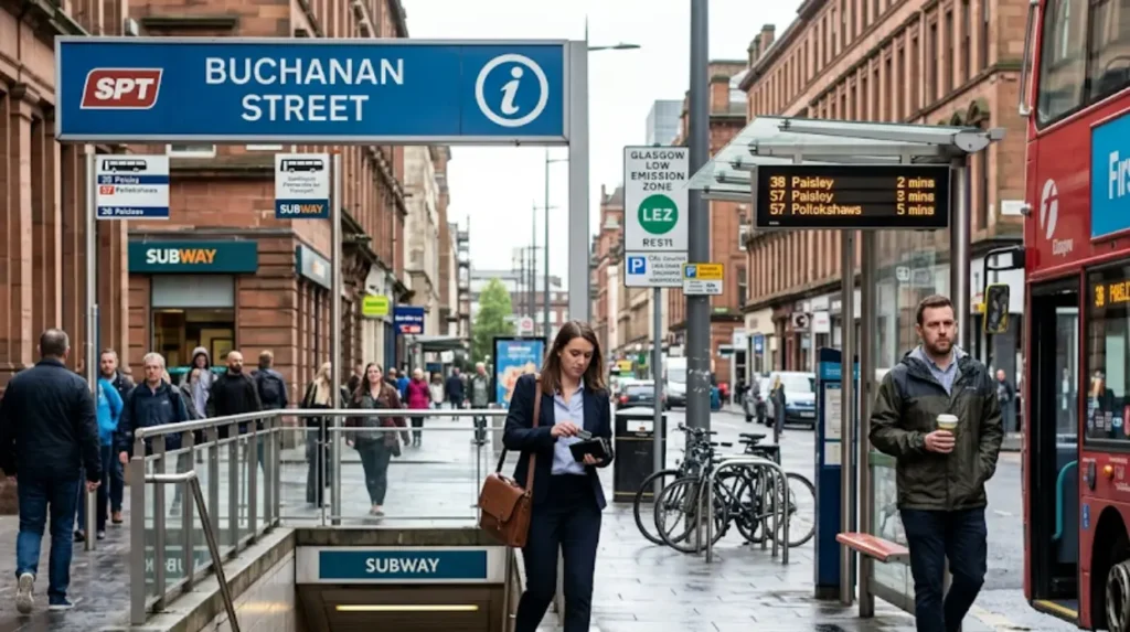 Is Glasgow a car-friendly city or is public transport sufficient for new residents?