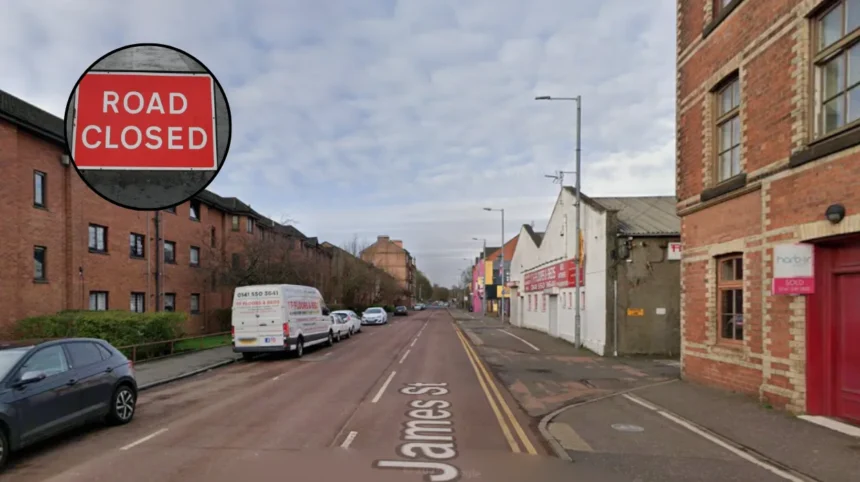 James Street Reopens After Gas Works in East End, Glasgow 2026