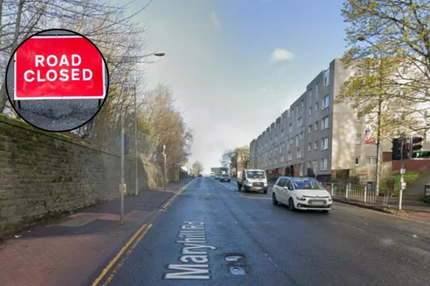 Maryhill Road Traffic Disruption from Scottish Power Works 2026 Glasgow