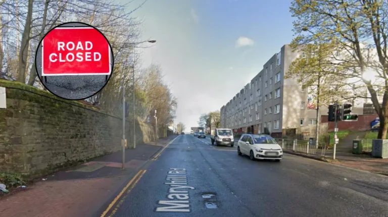 Maryhill Road Traffic Disruption from Scottish Power Works 2026 Glasgow