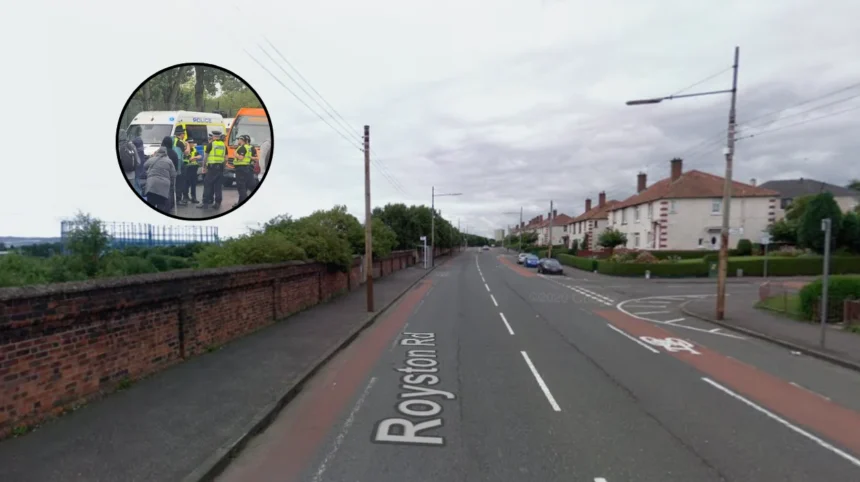Protesters Block Glasgow Road After Sexual Assault Arrest: Royston 2026