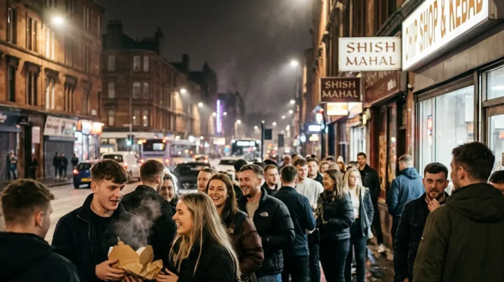 What Are the Historical and Cultural Influences on Glasgow's Late Night Scran?