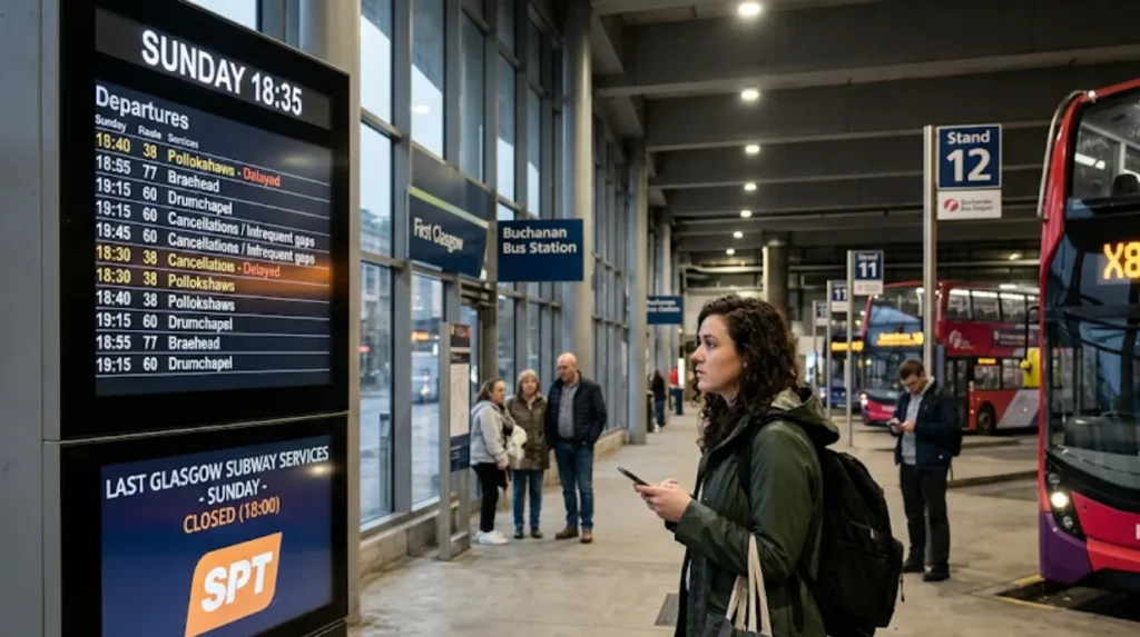 What are the main challenges of living in Glasgow without a personal vehicle?