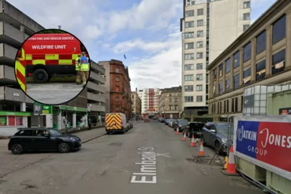 Emergency Services Tape Off Elmbank Street in Glasgow 2026