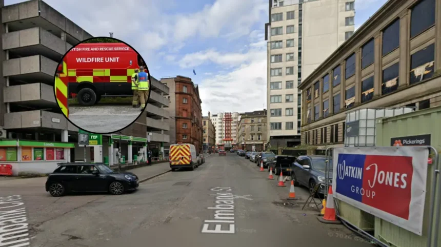 Emergency Services Tape Off Elmbank Street in Glasgow 2026
