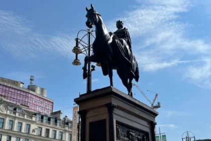 George Square Statue Restored Amid Glasgow Edinburgh Fire Funding Dispute Glasgow 2026
