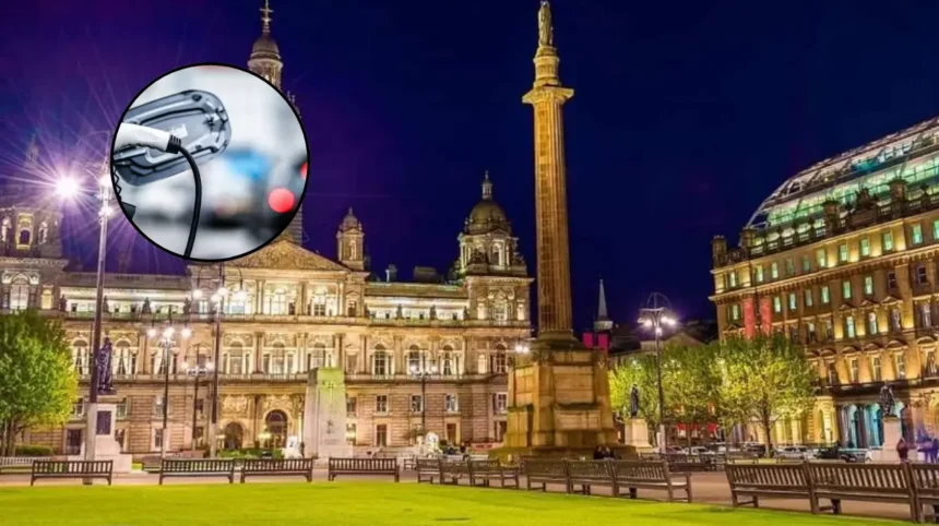 Glasgow Council Electric Vehicle Charging Bays Blocked by Cars Glasgow 2026