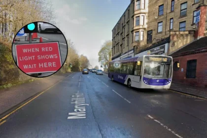 Glasgow Maryhill Road Two Weeks Temporary Traffic Lights Bilsland Drive 2026