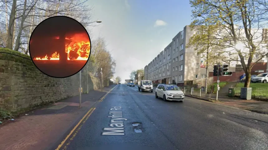 Glasgow Tesco Evacuated Following Vehicle Car Park Fire Maryhill 2026