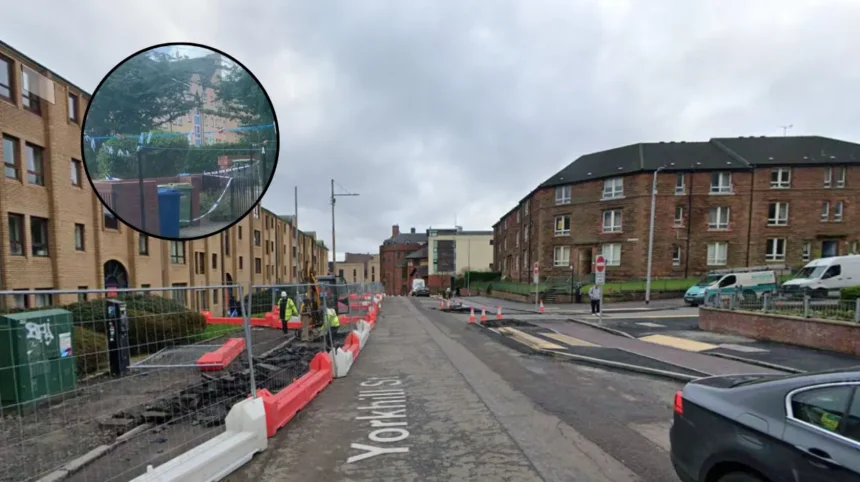 Man Injured as Cops Tape Off Yorkhill Street Glasgow 2026