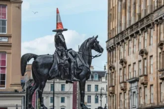 Duke of Wellington Statue Glasgow Traffic Cone Explained