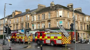 Fire Crews Remain at Glasgow Tenement Site, Possilpark 2026
