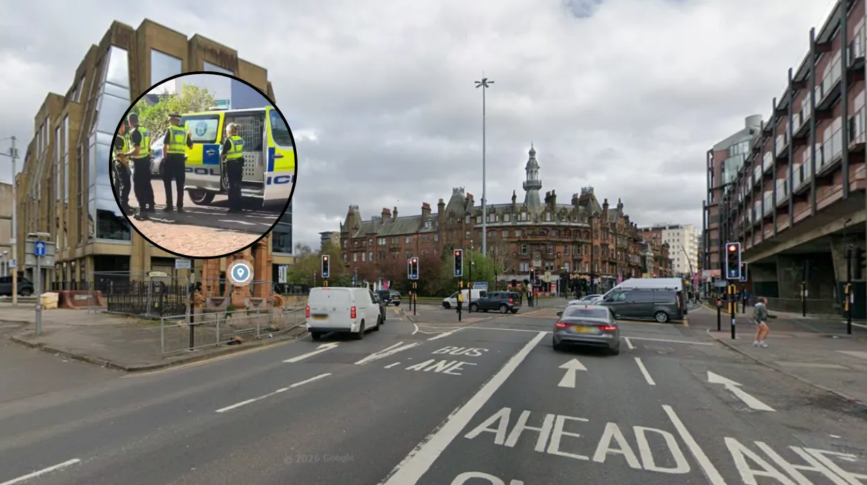 Girl, 13, Hospitalised After Car Crash on Sauchiehall Street Glasgow 2026
