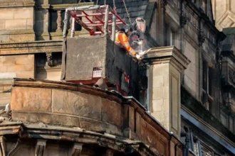Historic St Vincent Place Cast Ironworks Smashed During Demolition Glasgow 2026
