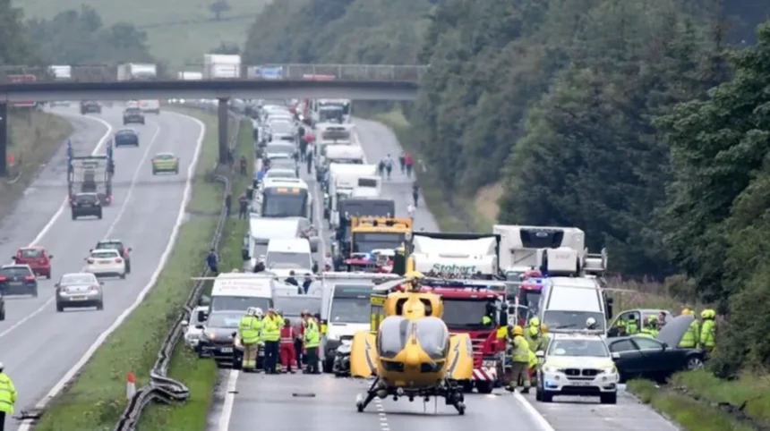 Major M8 Motorway Crash Disrupts Traffic in Glasgow 2026