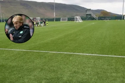 Paul McGowan Gordon Strachan Celtic Training Lennoxtown 2026