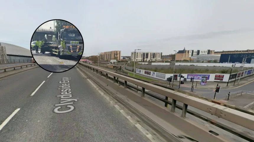 Woman Charged After Car Crash Near Clydeside Expressway Glasgow 2026