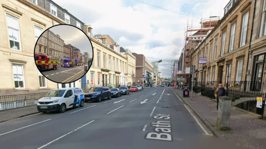 Fire Crews Evacuate Glasgow Hotel on Bath Street Glasgow 2026