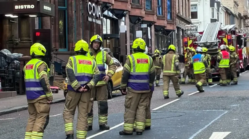 Glasgow Bar Fire Draws Nine Appliances to City Centre, Glasgow 2026