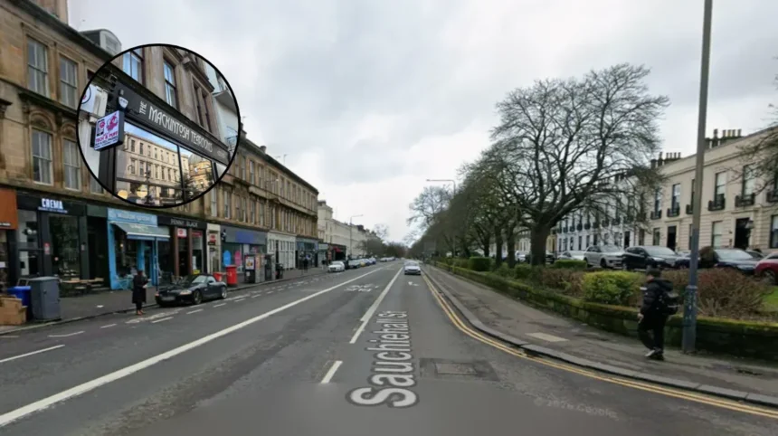 Glasgow Investigates Sauchiehall Street Vape Shop Front Frontage Near Tearooms 2026