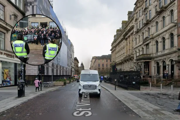 Glasgow Protests Garvaghy Road Orange Order Parade in Glasgow 2026